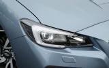 The Subaru Levorg's hawkeye headlights are LED units are standard