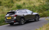 subaru outback review 2023 03 cornering rear subaru outback review 2023 03 cornering rear