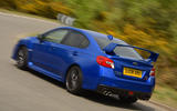 Subaru WRX STI rear cornering