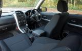 Firm cushions remain comfortable over distances but don’t go low enough for some. Lateral support could be better Suzuki Grand Vitara front seats