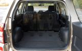 Large, square opening to large, square boot; rear seats fold forward leaving flat floor; plenty of lashing hooks, too Suzuki Grand Vitara seat flexibility