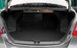 Kizashi’s boot is small, and isn’t helped by rear axle and suspension intrusion Suzuki Kizashi boot space