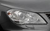 Gas-discharge headlights are standard, offering impressive breadth and clarity of coverage Suzuki Kizashi HID headlights