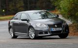 The Kizashi has great body control yet it rides without harshness Suzuki Kizashi cornering