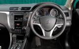 The Kizashi's cabin holds few surprises Suzuki Kizashi dashboard