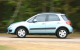 The 1.9-litre turbodiesel returns the most impressive performance figures Suzuki SX4 side profile
