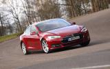 Tesla Model S P90D cornering