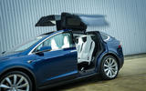 Tesla Model X Falcon doors opened