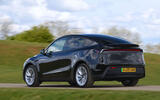 Tesla Model Y 2025 Review rear action blur 9293 Tesla Model Y 2025 Review rear action blur 9293
