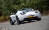 Pushing beyond the available grip requires a fair amount of caution and a firm hand Tesla Roadster rear cornering