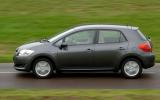 Taller profile helps interior space but doesn’t do the Auris any favours in crosswinds Toyota Auris side profile