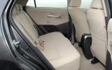 Mini-MPV looks give decent interior space. There’s room for three adults in the rear Toyota Auris rear seats