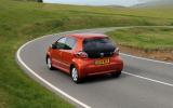 Toyota Aygo rear cornering