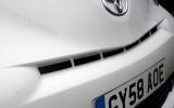 The air intake for the engine bay is surprisingly small Toyota iQ front air intake