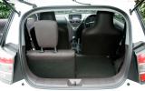 Boot is usable only with the rear seats folded. Even then it’s extremely small Toyota iQ boot space