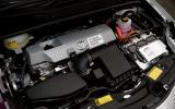 The 1.8-litre engine has a spectacularly high compression ratio (13:1) for a petrol engine 1.8-litre Toyota Prius petrol engine