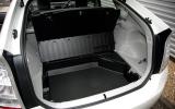 The boot has a 446-litre capacity with the seats up; fold them and this increases to 1120 litres Toyota Prius extended boot space