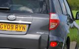 Top-spec diesel is the only model without a boot-mounted spare wheel Toyota RAV4 rear light