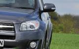 Elevated seating position provides good forward visibility Toyota RAV4 xenon headlight