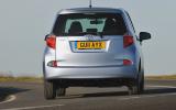 The high-speed ride is good, with the rate of roll kept in check even under hard driving Toyota Verso-S rear cornering