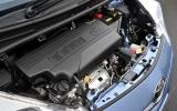 In practice the buzzy engine is never a relaxing or enjoyable motor to use Toyota Verso-S engine bay