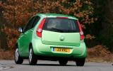 The stability control system is a bit heavy-handed when it cuts in Vauxhall Agila rear cornering