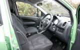 Agila’s front seats are a genuine surprise: comfortable and supportive Vauxhall Agila interior