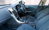The cabin is a good place to be, with supportive seats, a sense of quality and plenty of room Vauxhall Astra interior