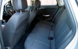 Rear space is excellent and it’s easy to slot your feet under the seats in front Vauxhall Astra rear seats