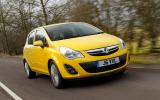 The supermini has grown up, and ride is where you feel it most. Resists surface imperfections, remains calm at motorway speeds Vauxhall Corsa front quarter