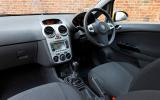 Standard five-speed manual has a slick shift; four-speed auto optional Vauxhall Corsa interior