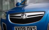 VXR grille shape is unchanged from that of lesser Insignias, but it's simplified Vauxhall Insignia VXR front grille