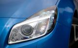 VXR gets the Insignia Adaptive Forward Lighting system as standard, incorporating LED running lights Vauxhall Insignia VXR xenon headlight