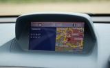 The optional sat nav screen in the Vauxhall Mokka