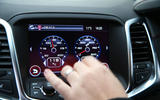Vauxhall VXR8 GTS-R using the infotainment system