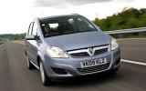 Vauxhall Zafira front quarter