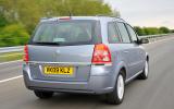 Vauxhall Zafira rear end