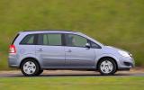 Vauxhall Zafira side profile