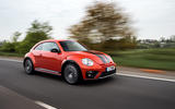 Volkswagen Beetle on the road