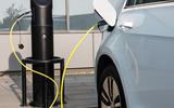 Volkswagen e-Golf charging port