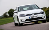 Volkswagen e-Golf cornering
