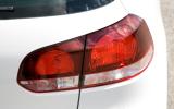 Rear light clusters are the same as those seen on lesser Golfs Volkswagen Golf GTI rear lights