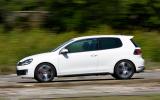 This latest GTI is just a touch too po-faced in the way it accelerates Volkswagen Golf GTI side profile