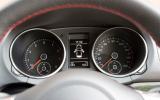 Instruments are a model of clarity Volkswagen Golf GTI instrument cluster