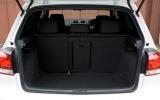 Rear seat backs don’t fold completely flat, but boot is big and well shaped Volkswagen Golf GTI boot space