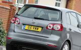 The rear is pure VW also - with little to excite Volkswagen Golf Plus rear end