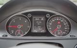 Clarity rather than flair is the watchword here Volkswagen Passat instrument cluster