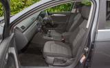 Seats are large and wide, if a touch flat Volkswagen Passat interior