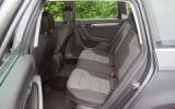 Rear space is on the money for the class of car Volkswagen Passat rear seats