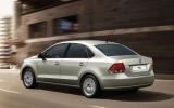 no title VW Polo saloon at Moscow